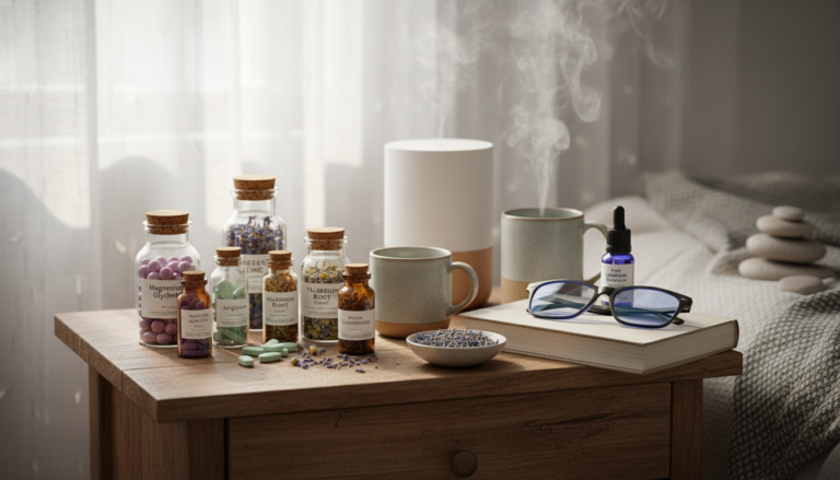 Editorial photograph for article about: The 2026 Guide to Natural Supplements for Better Sleep