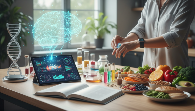 Editorial photograph for article about: The Complete Guide to Personalized Nutrition Plans: AI, Genetics, and Metabolic Optim