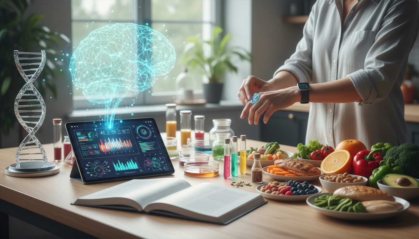 Editorial photograph for article about: The Complete Guide to Personalized Nutrition Plans: AI, Genetics, and Metabolic Optim