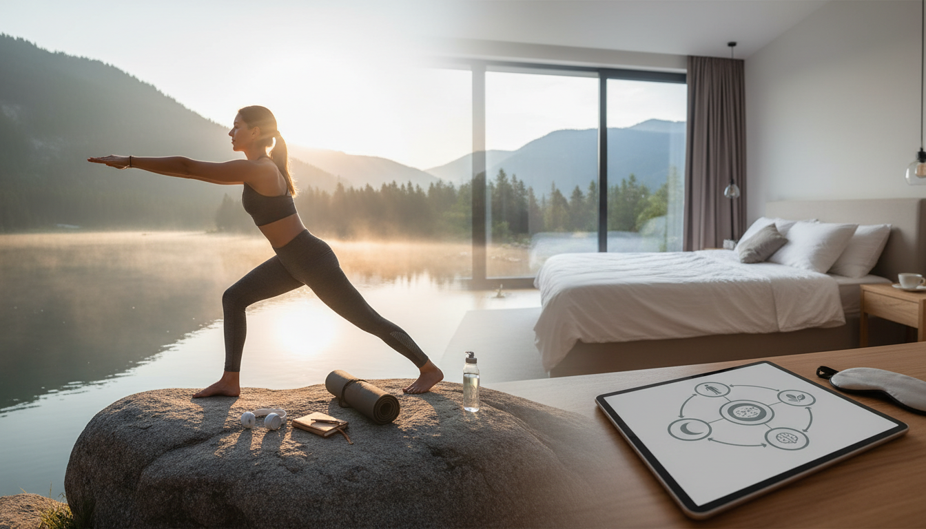 Editorial photograph for article about: The Complete Fitness Exercise Guide: Mind-Body Wellness Through Movement