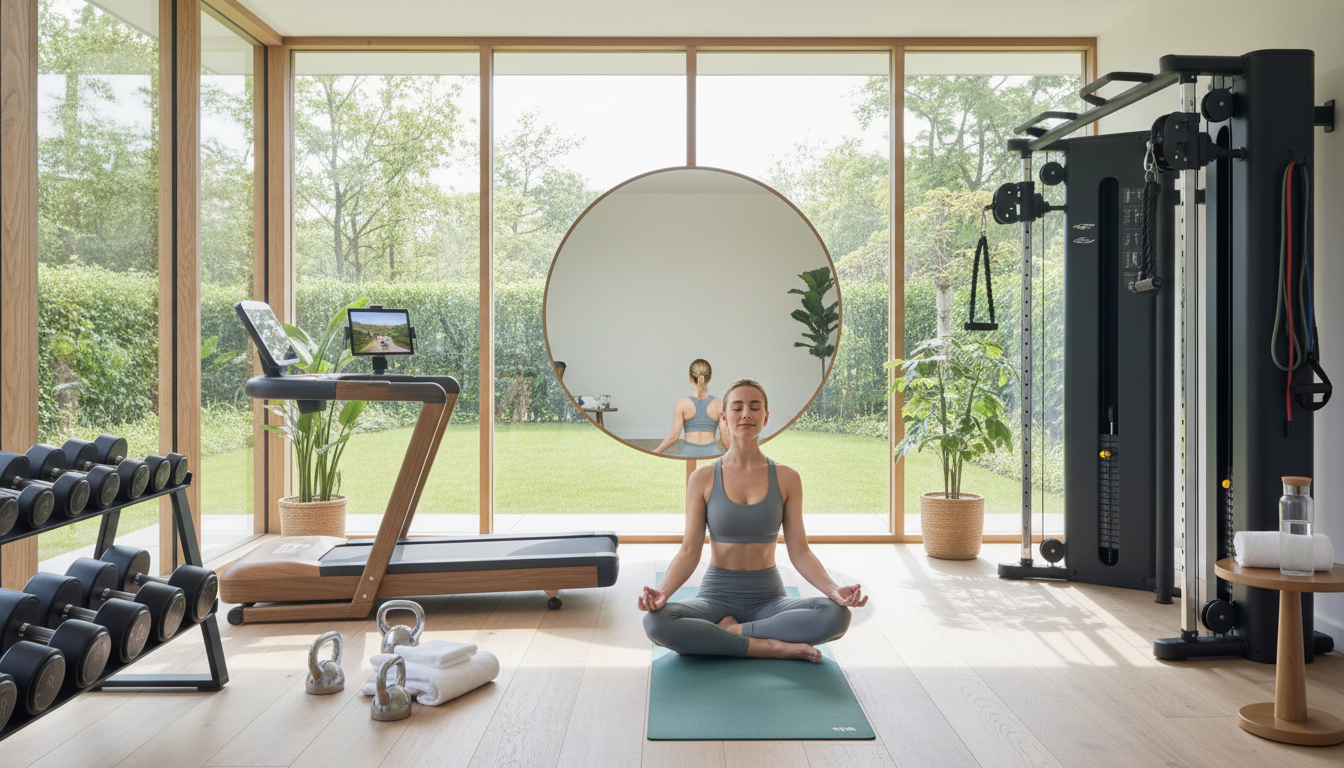 Editorial photograph for article about: The Complete Home Gym Equipment Guide for Physical and Mental Wellness