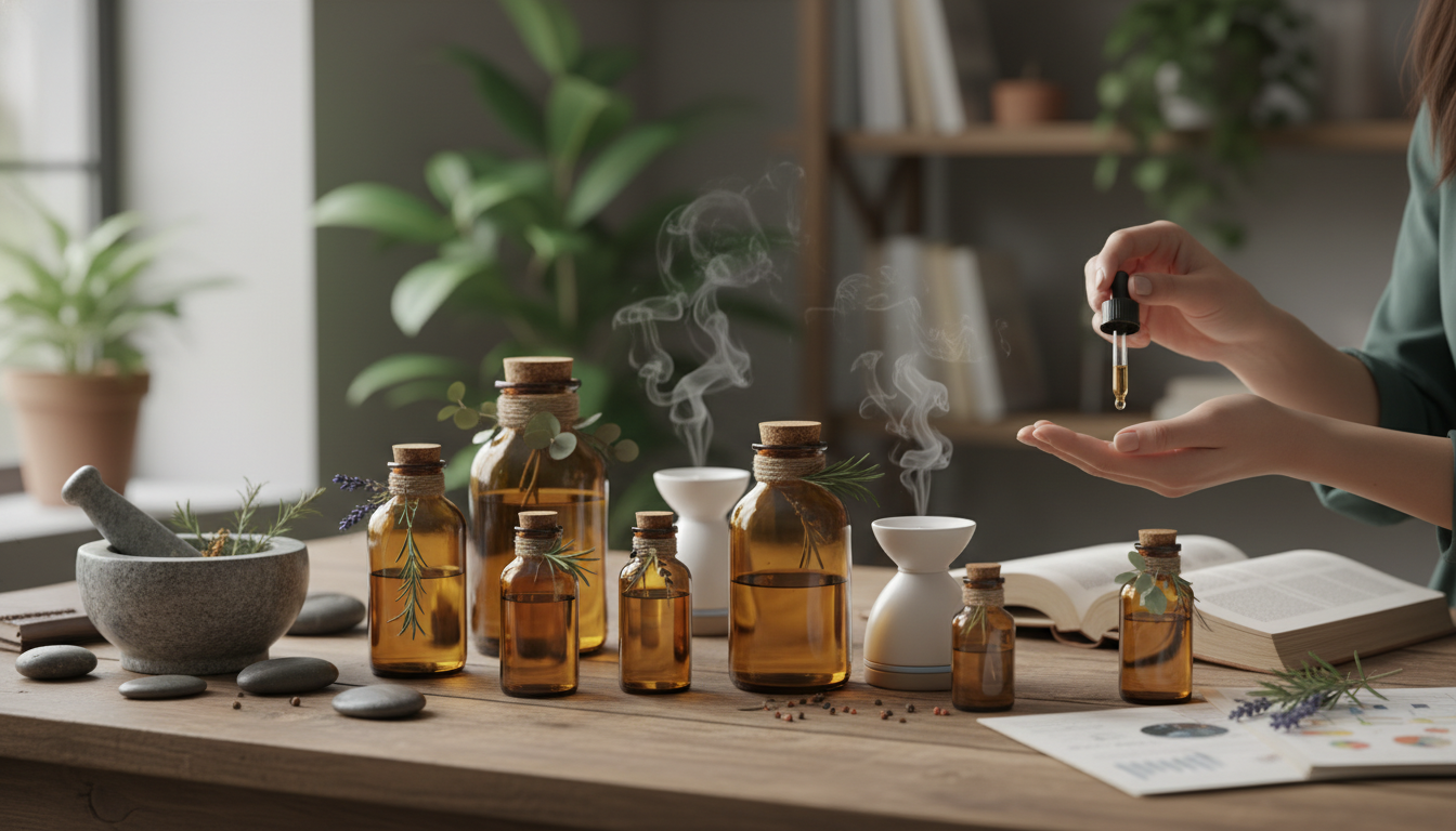 Editorial photograph for article about: Essential Oils for Health: Your Complete Evidence-Based Guide to Natural Wellness